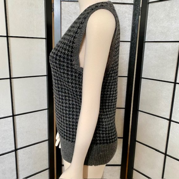 Jones New York Houndstooth Wool Vest - Vintage - Picture 5 of 16